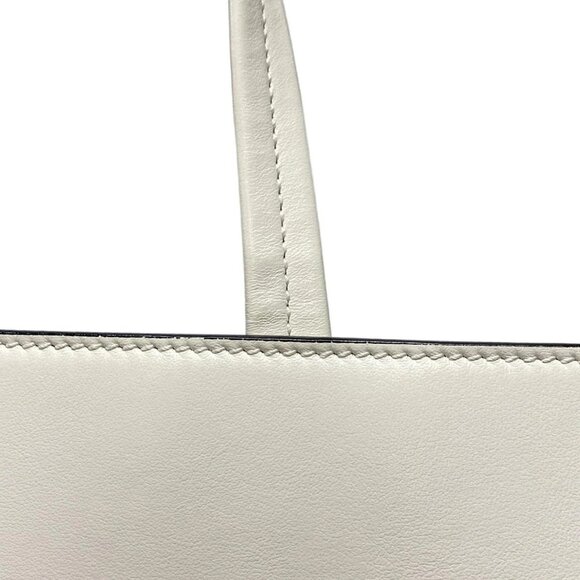 Auth PRADA - 1BG382 White Soft Calf Leather Tote Bag - Picture 9 of 16